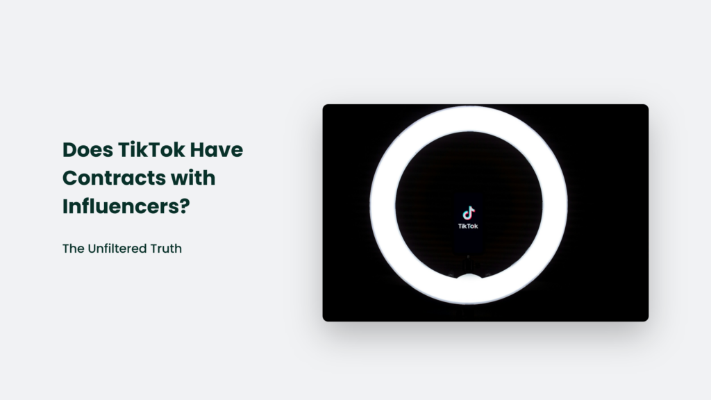 Does Tiktok Have Contracts With Influencers